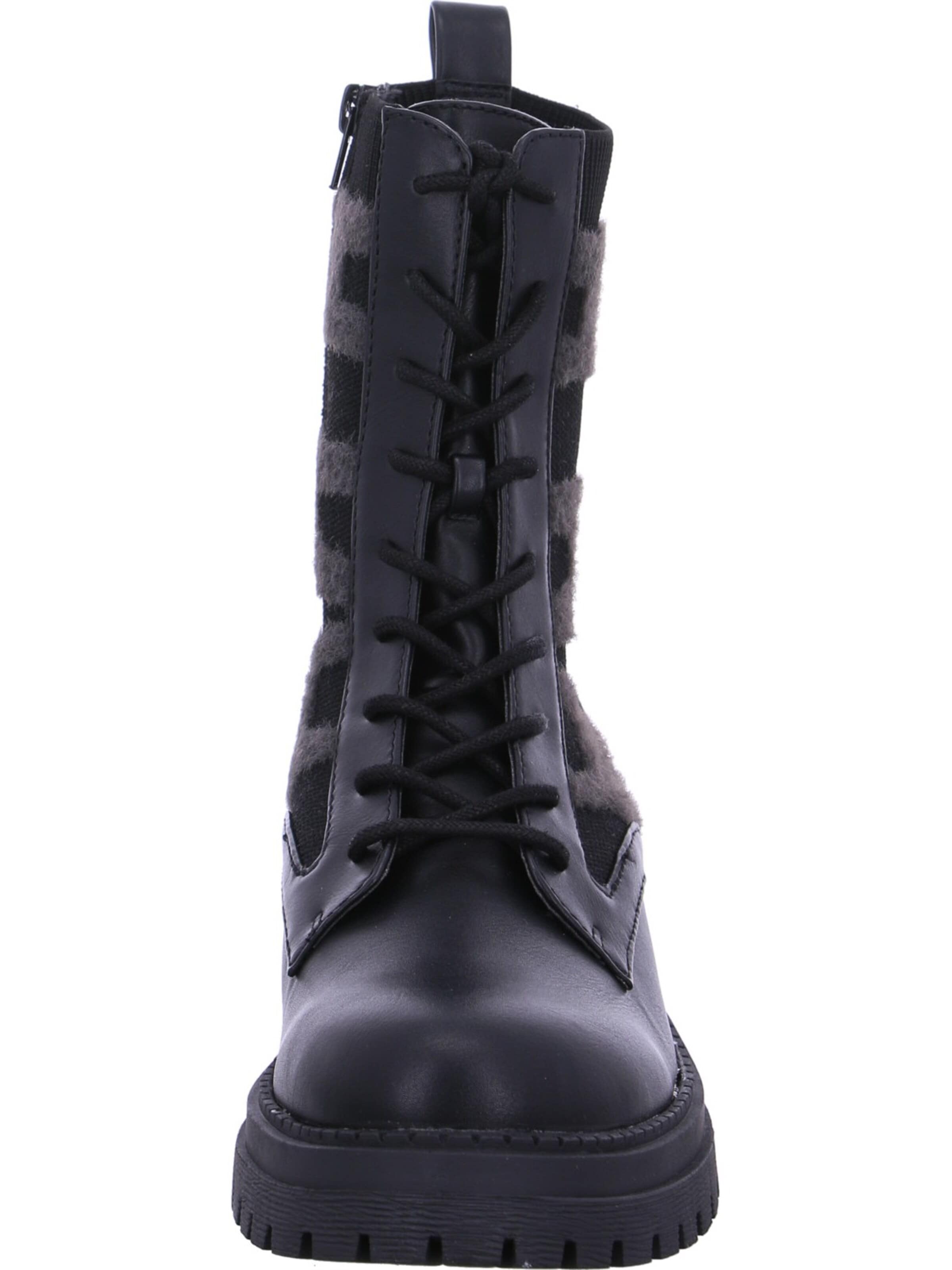LA STRADA Lace-Up Ankle Boots in Black