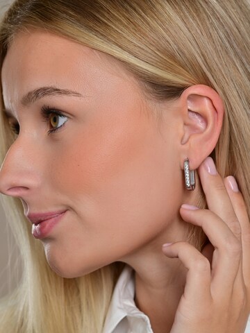 Akzent Earrings 'Zaria, langlebig' in Silver: front