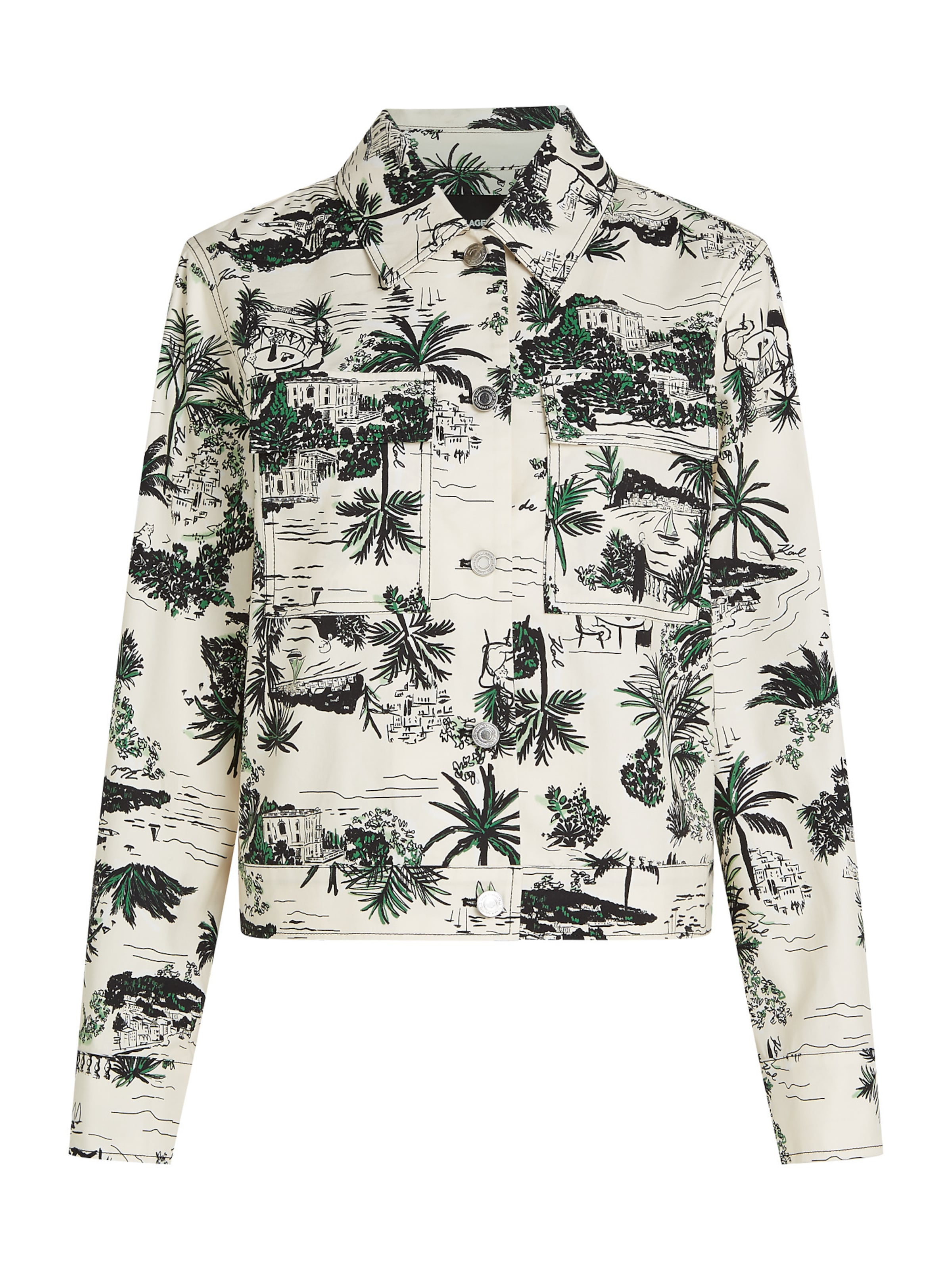 Giacca di mezza stagione di Karl Lagerfeld in beige: frontale