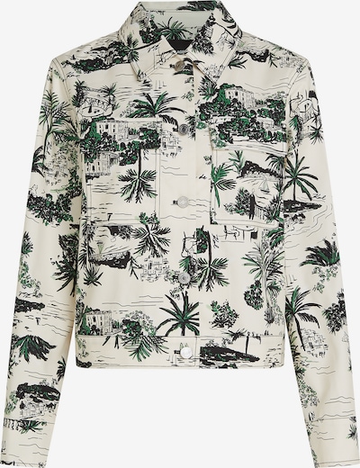 Demisezoninė striukė iš Karl Lagerfeld, spalva – smėlio spalva / žalia / juoda, Prekių apžvalga