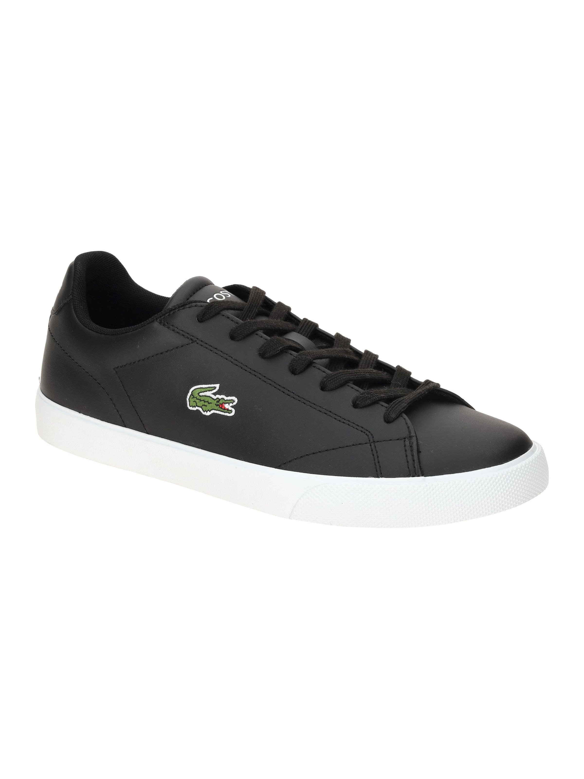 LACOSTE Lace-Up Shoes in Black: front