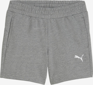 PUMA Workout Pants 'teamGOAL' in Grey: front