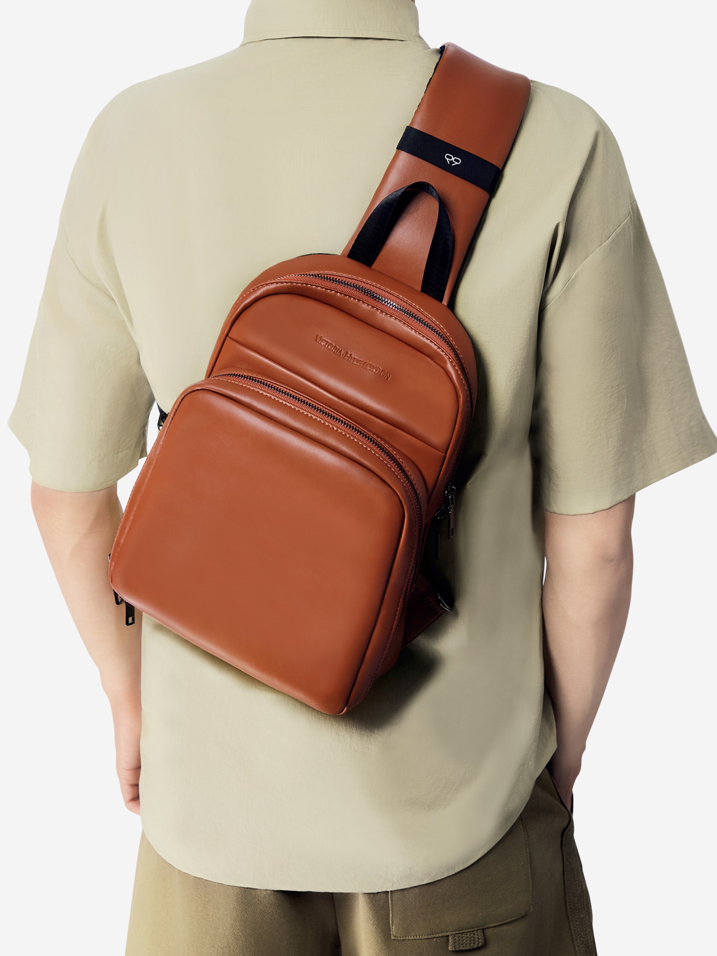 Borsa a tracolla 'Bowen' di Victoria Hyde in marrone: frontale