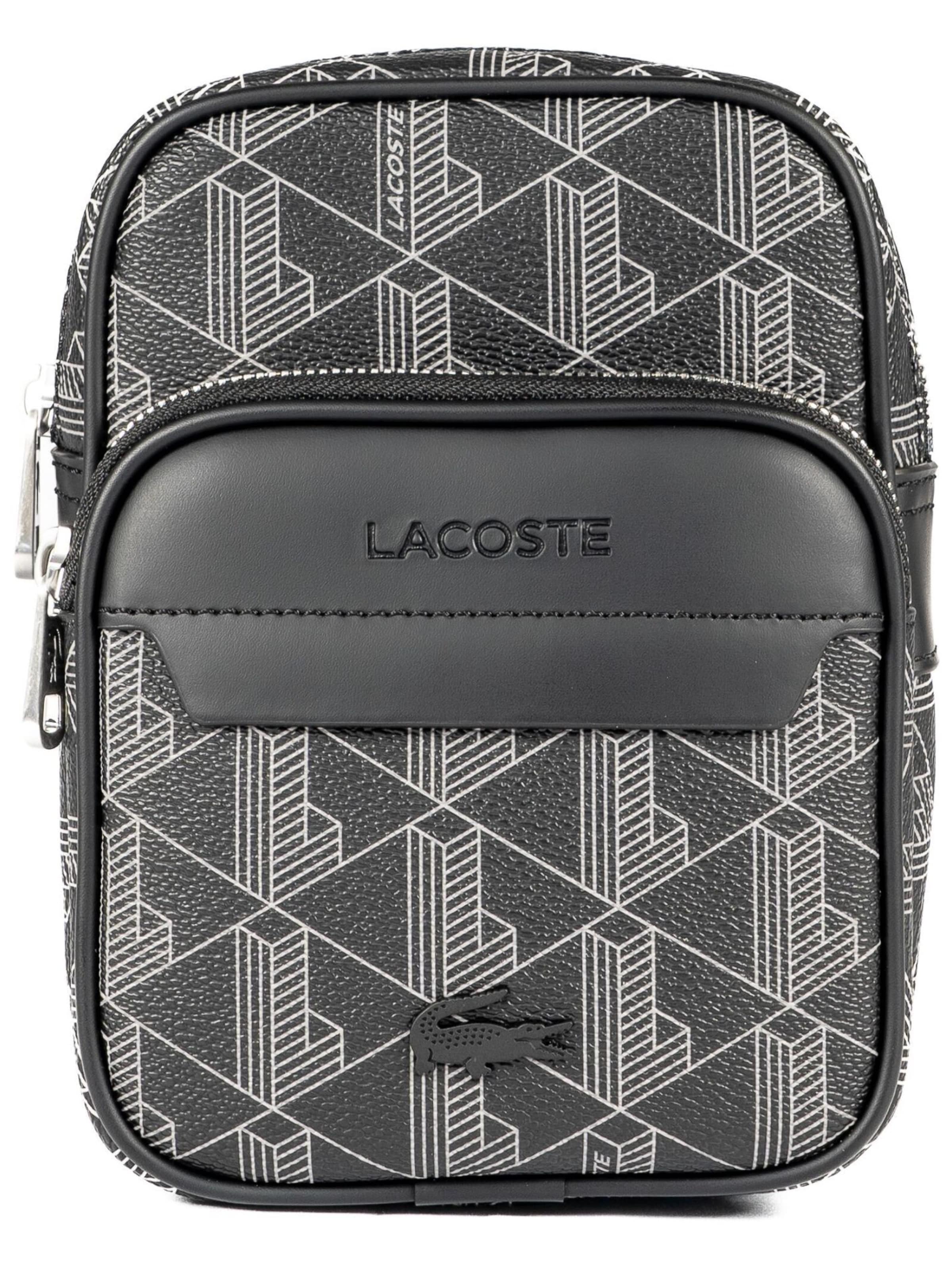 LACOSTE Schoudertas 'The Blend' in Zwart: voorkant