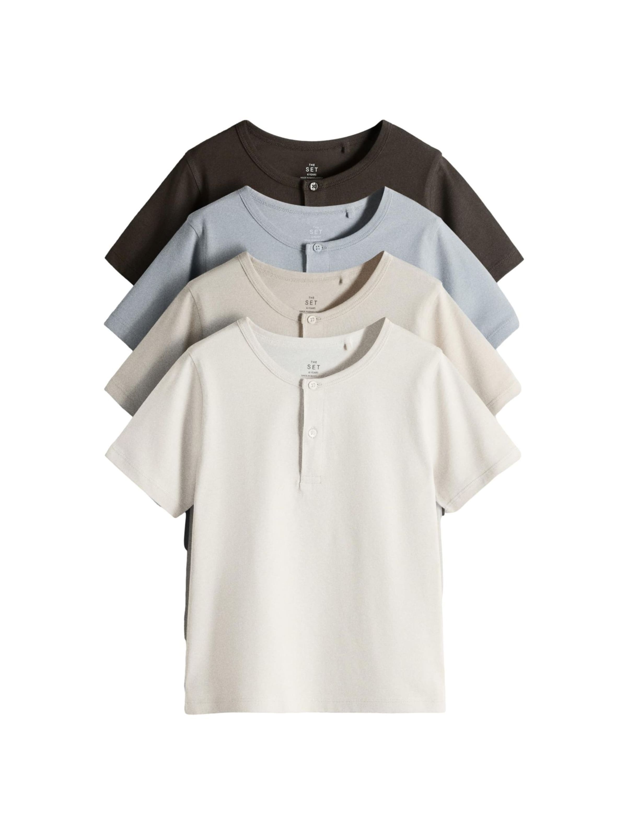 T-Shirt The Set en mélange de couleurs : devant