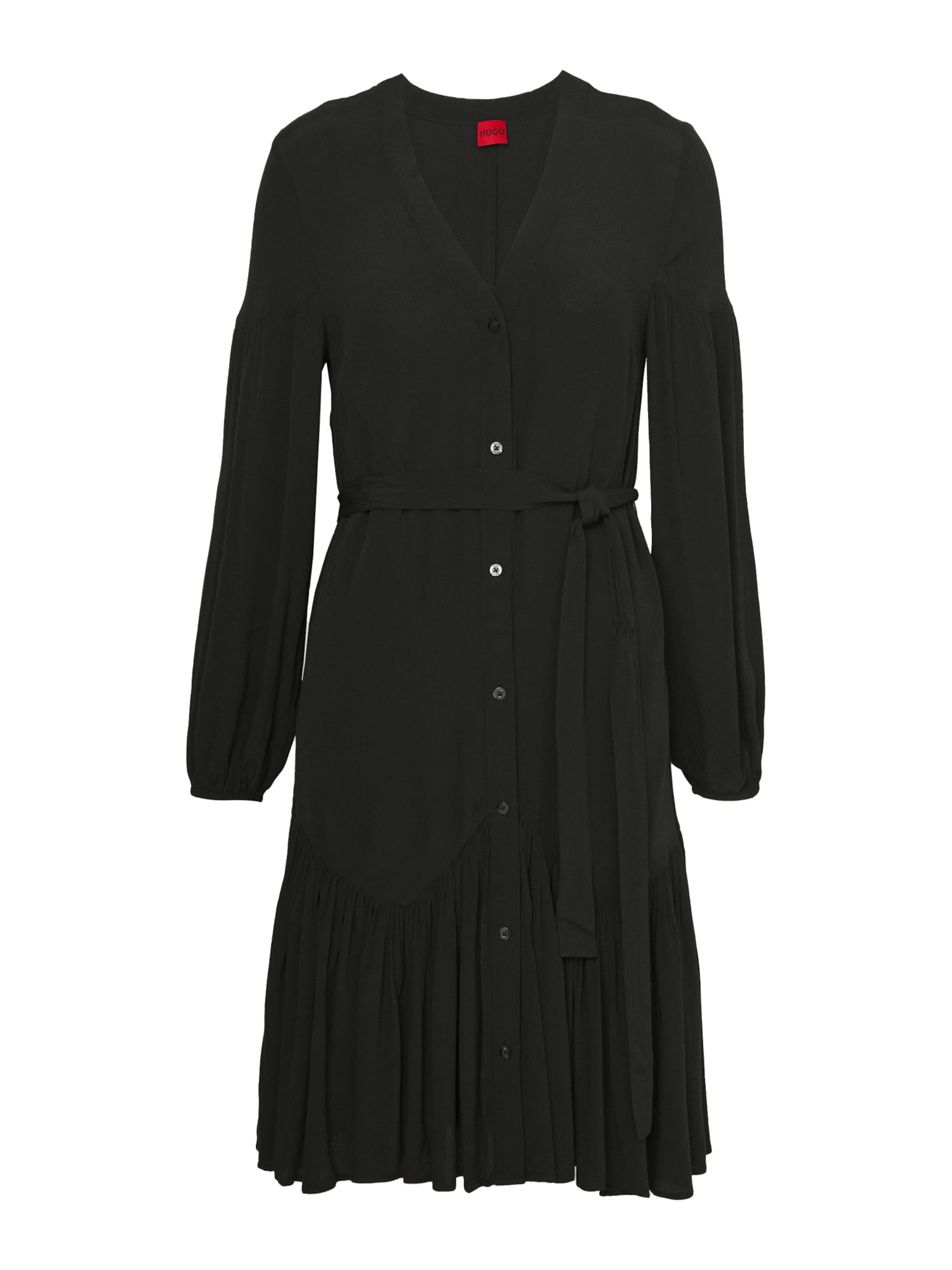 HUGO Blousejurk 'Kawarda-1' in Zwart: voorkant