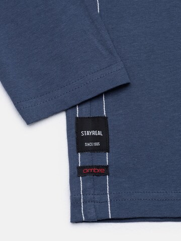 Ombre Shirt 'L130' in Blau