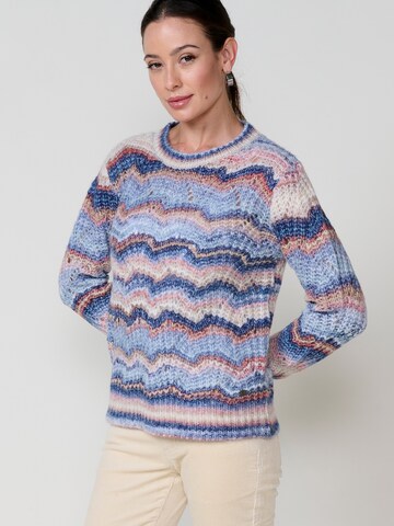 Pull-over KOROSHI en mélange de couleurs : devant