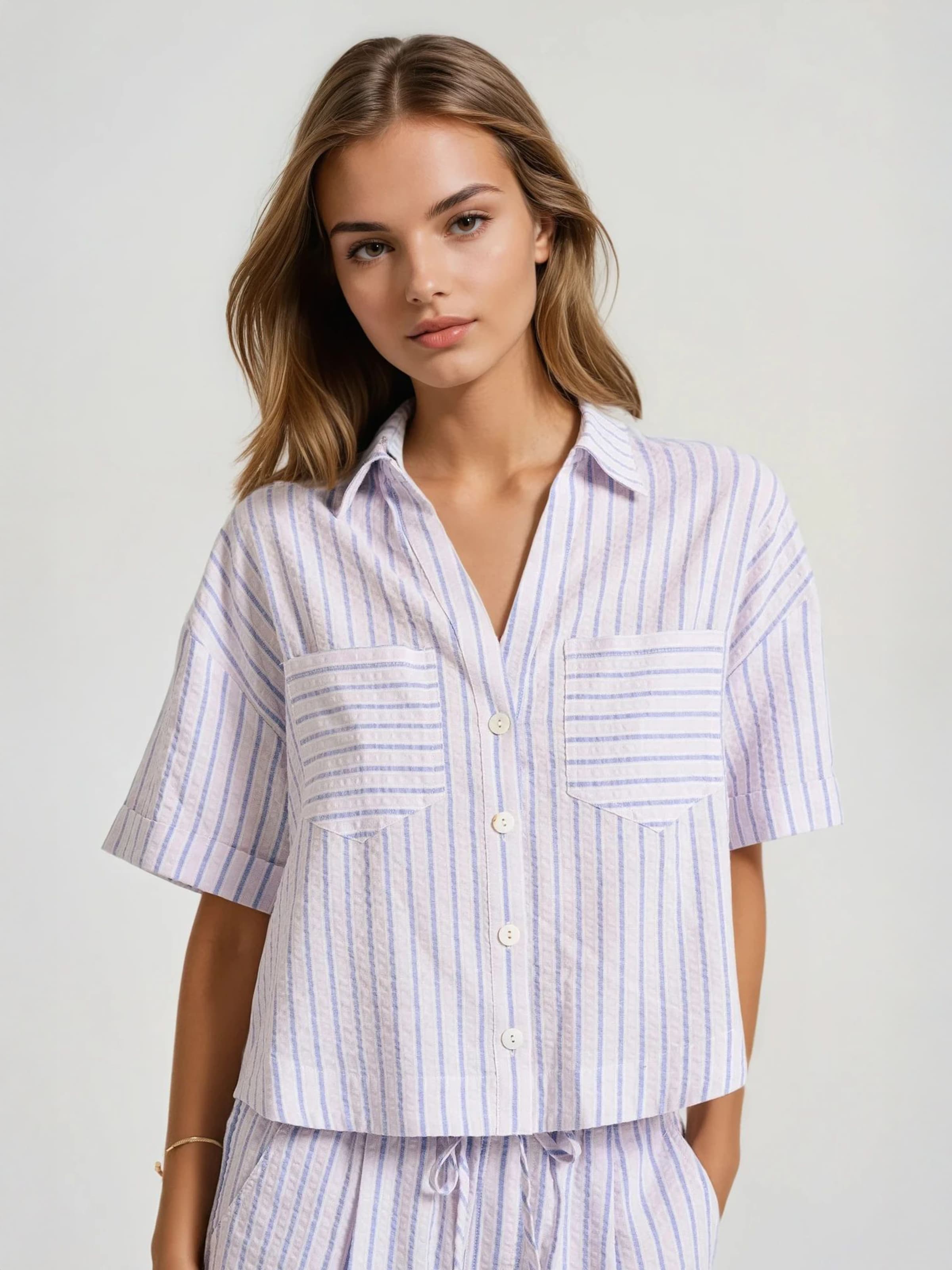 Funky Buddha Blouse in Purple: front