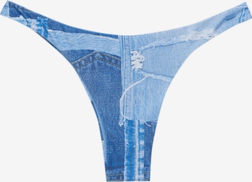 Bas de bikini Pull&Bear en bleu : devant