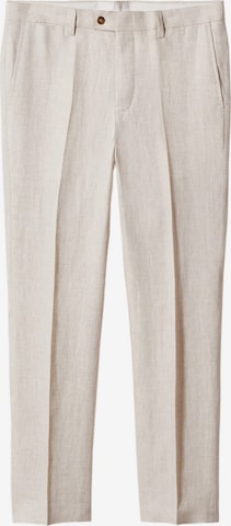 Regular Pantalon à plis 'Florida' MANGO MAN en beige : devant