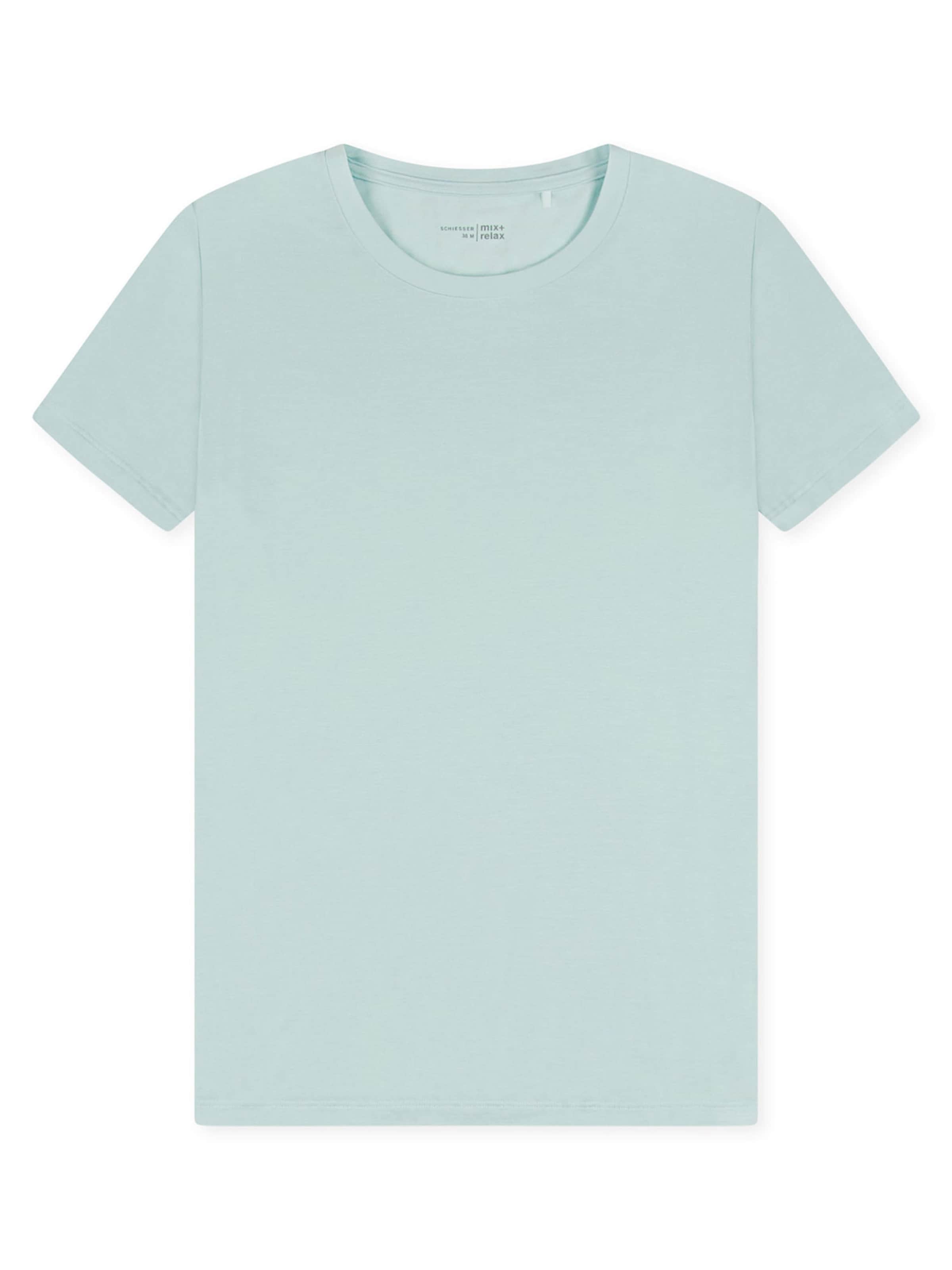 SCHIESSER Shirt ' Mix & Relax ' in Groen: voorkant