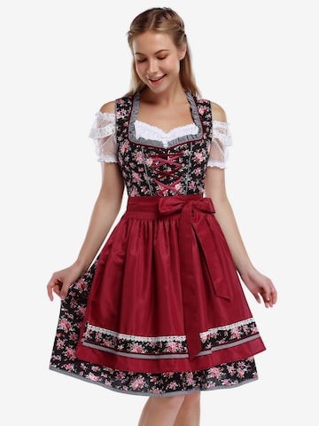 Yesfashion Dirndl in Schwarz
