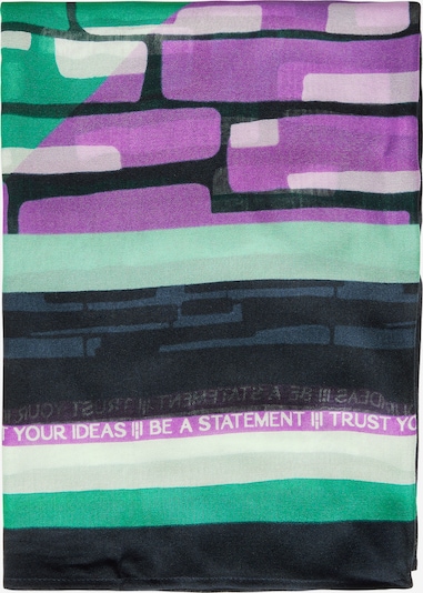 CECIL Tuch in marine / türkis / lila / schwarz / weiß, Produktansicht