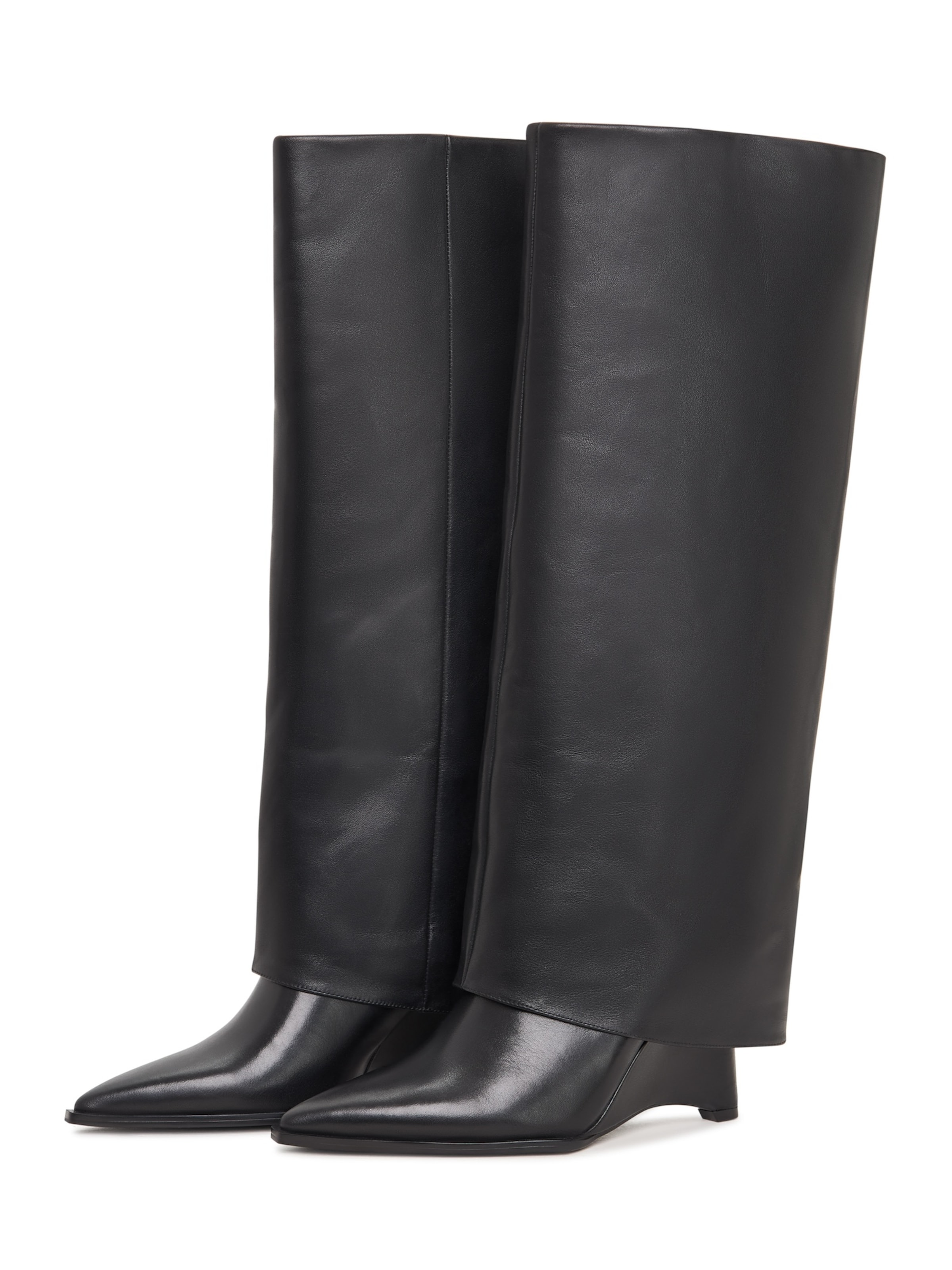 CESARE GASPARI Overknees in Schwarz