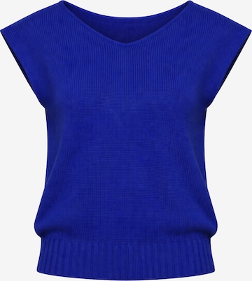 Süel knitwear - Top de punto 'Carlos' en azul: frente