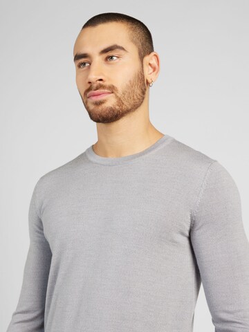 HUGO Sweater 'San Cedric' in Grey