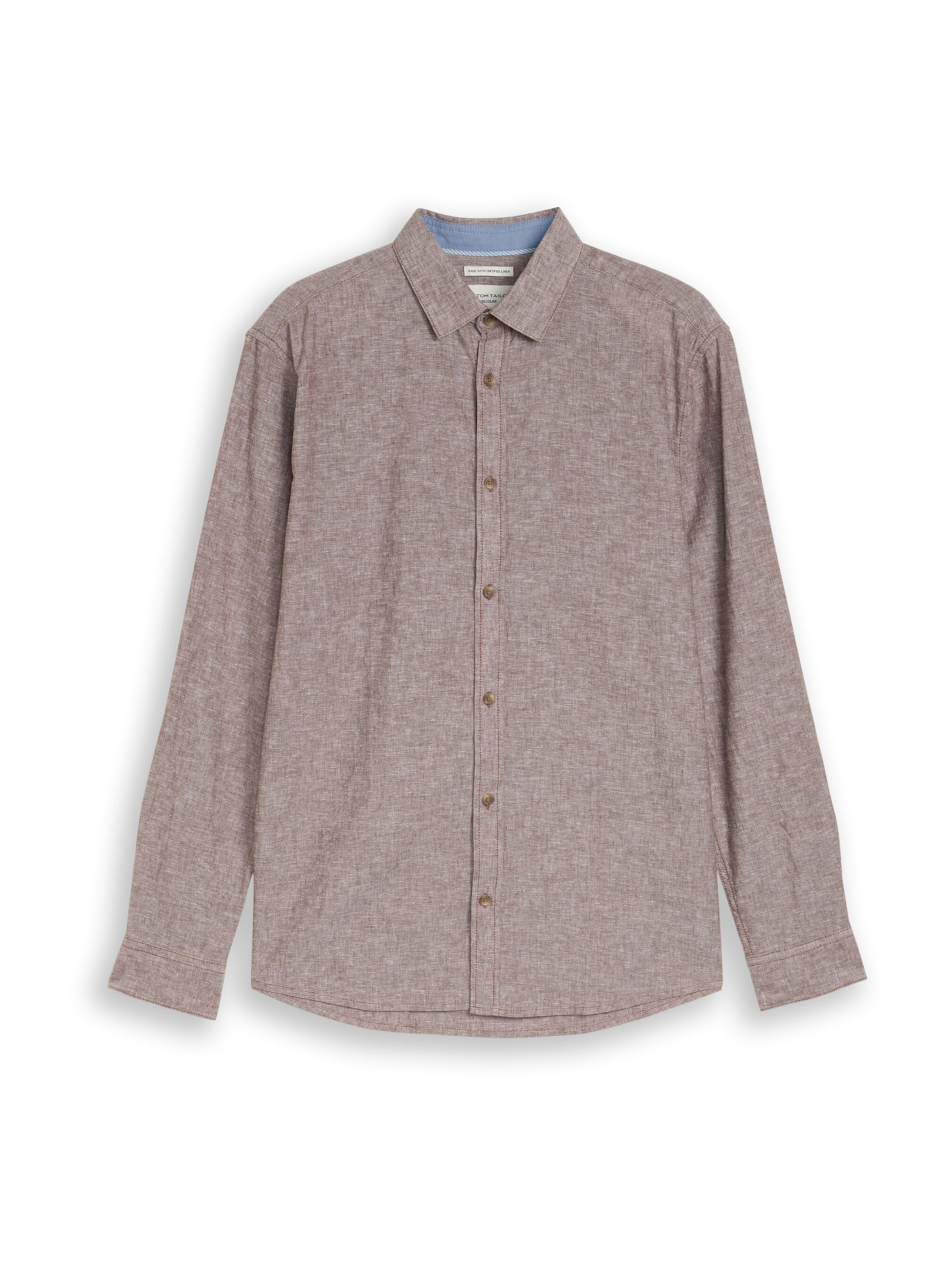 brūns TOM TAILOR Krekls: no priekšpuses