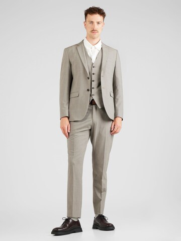 SELECTED HOMME Slim fit Suit 'LIAM' in Beige