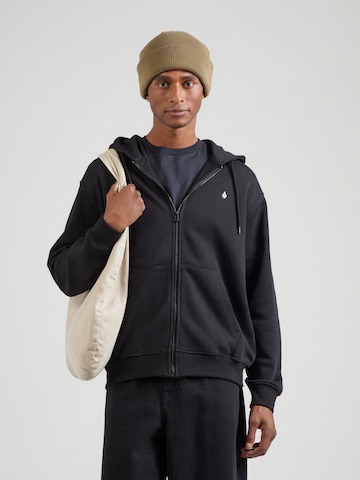 Hanorac 'SINGLE STONE' de la Volcom pe negru: față