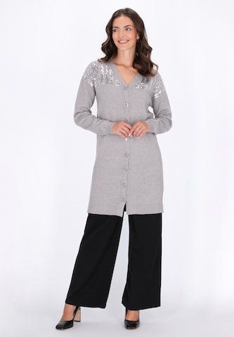 Cardigan usha BLACK LABEL en gris : devant