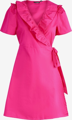 PIECES Curve Kleid 'SANA' in Pink: predná strana