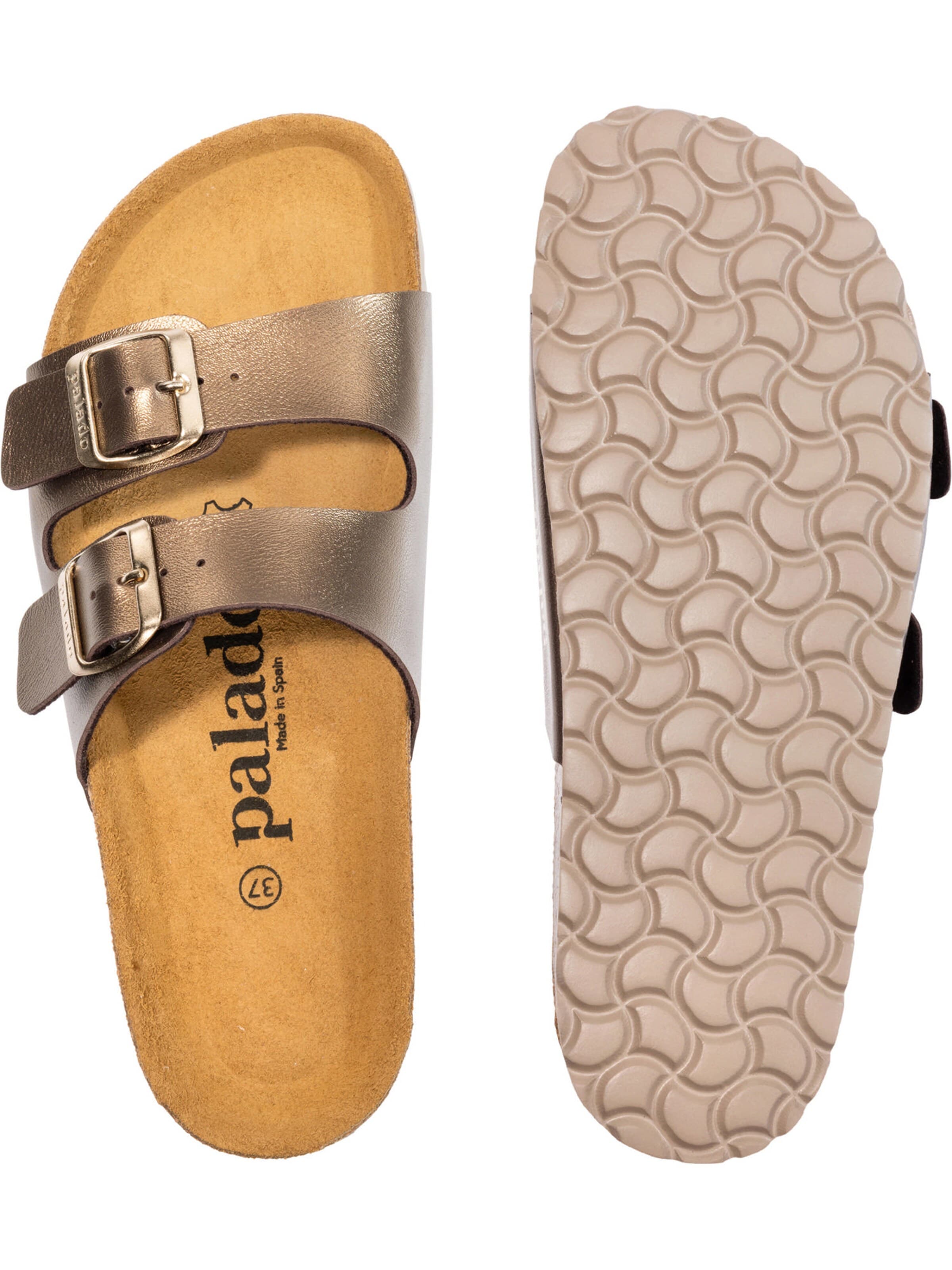 Palado Pantolette 'Palado Milos Metallic'‌‌‌‌‌‌‌‌‌ in Braun