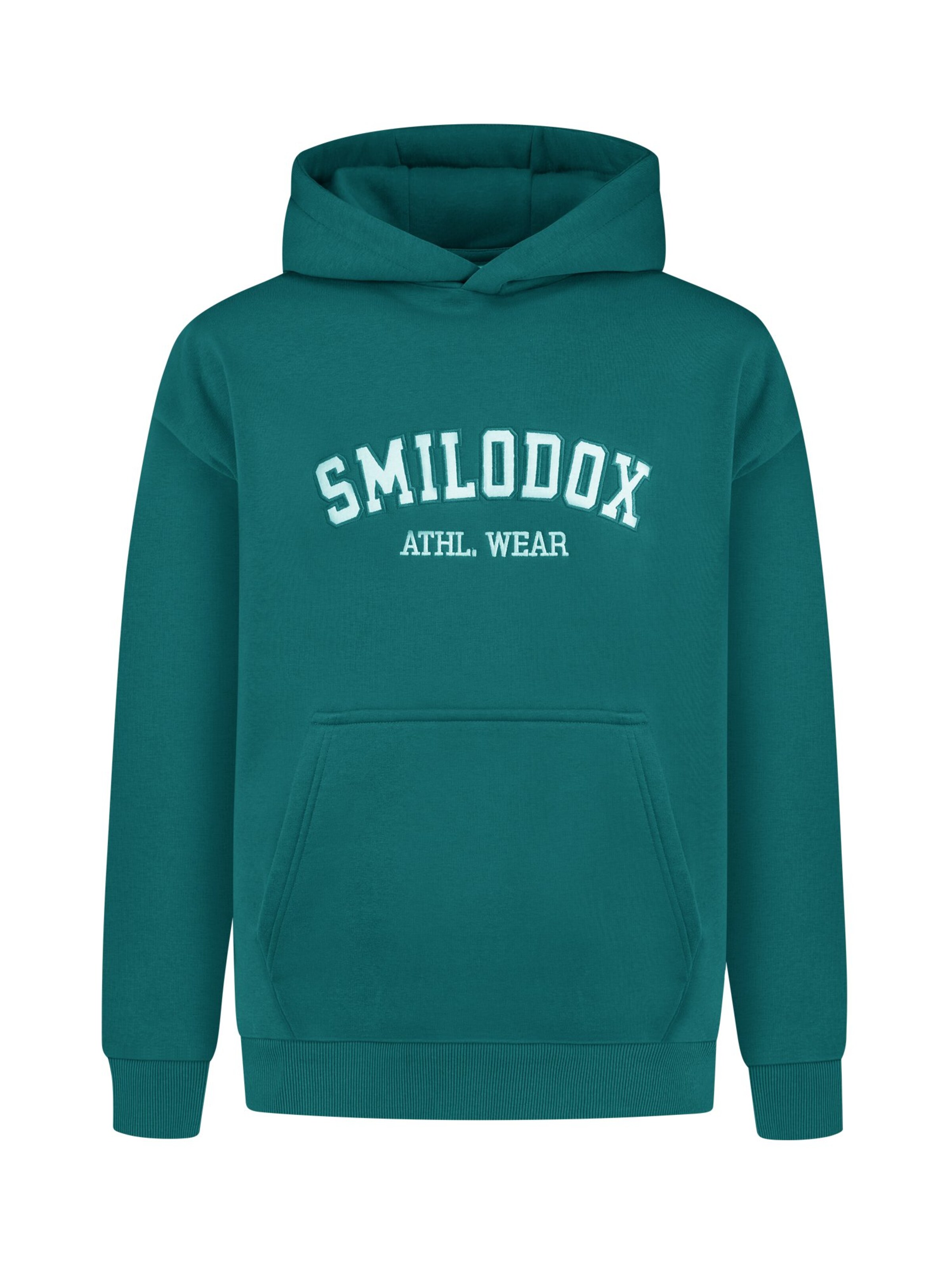 Smilodox Hoodie ' Kayson ' in Grün: Vorderseite