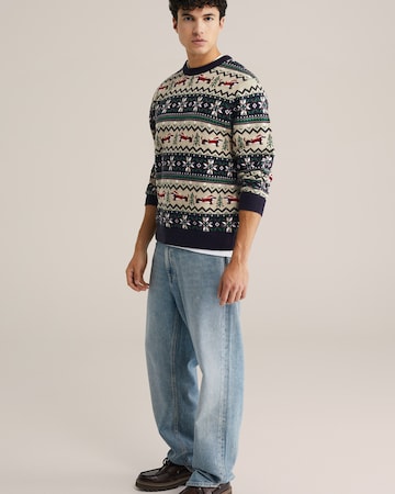 Pull-over WE Fashion en bleu