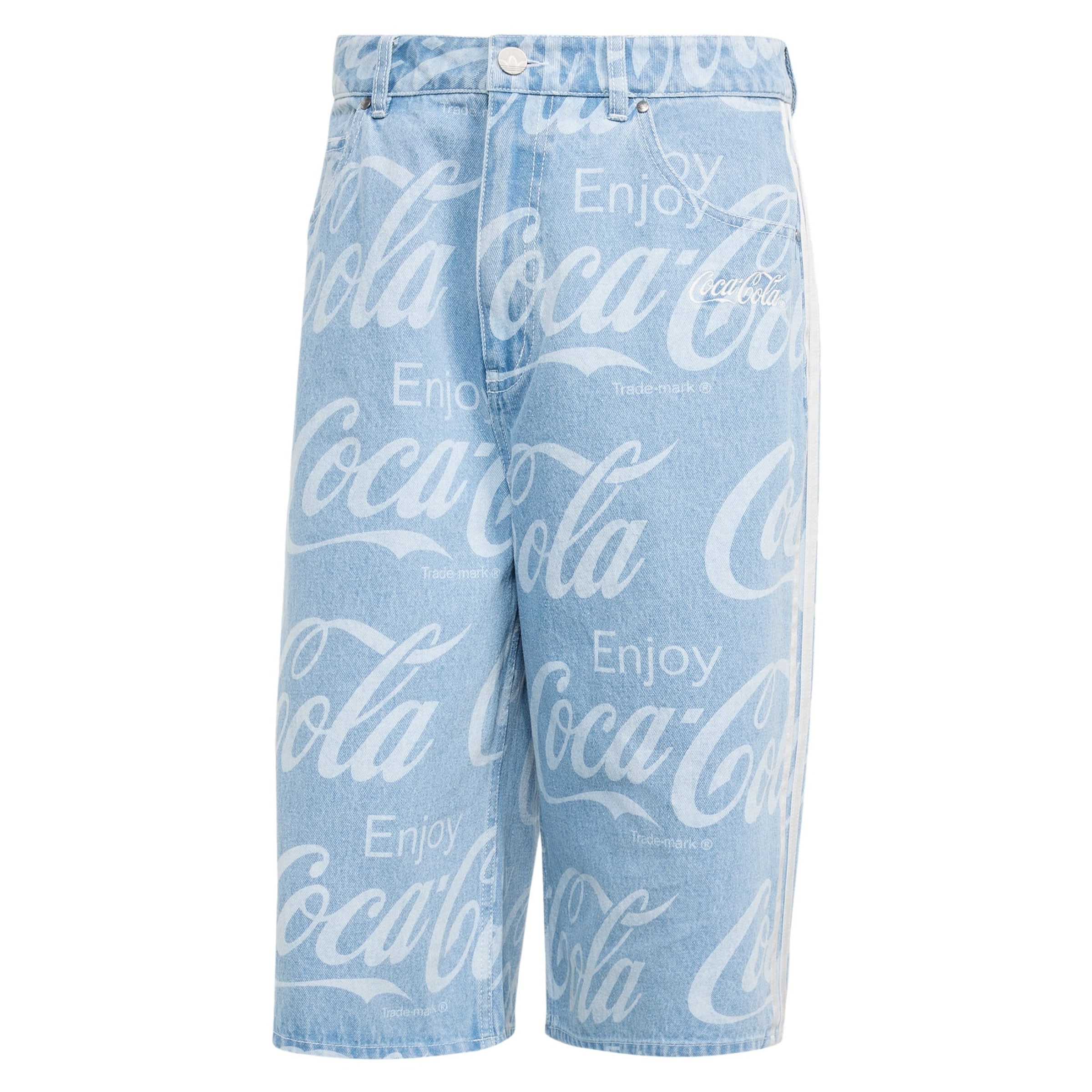 ADIDAS ORIGINALS Широкий Джинсы 'Coca-Cola Classic' в Синий: спереди