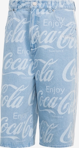 ADIDAS ORIGINALSWide Leg/ Široke nogavice Traperice 'Coca-Cola Classic' - plava boja: prednji dio