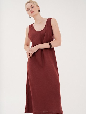 AmourLinen Summer dress 'Ines' in Red