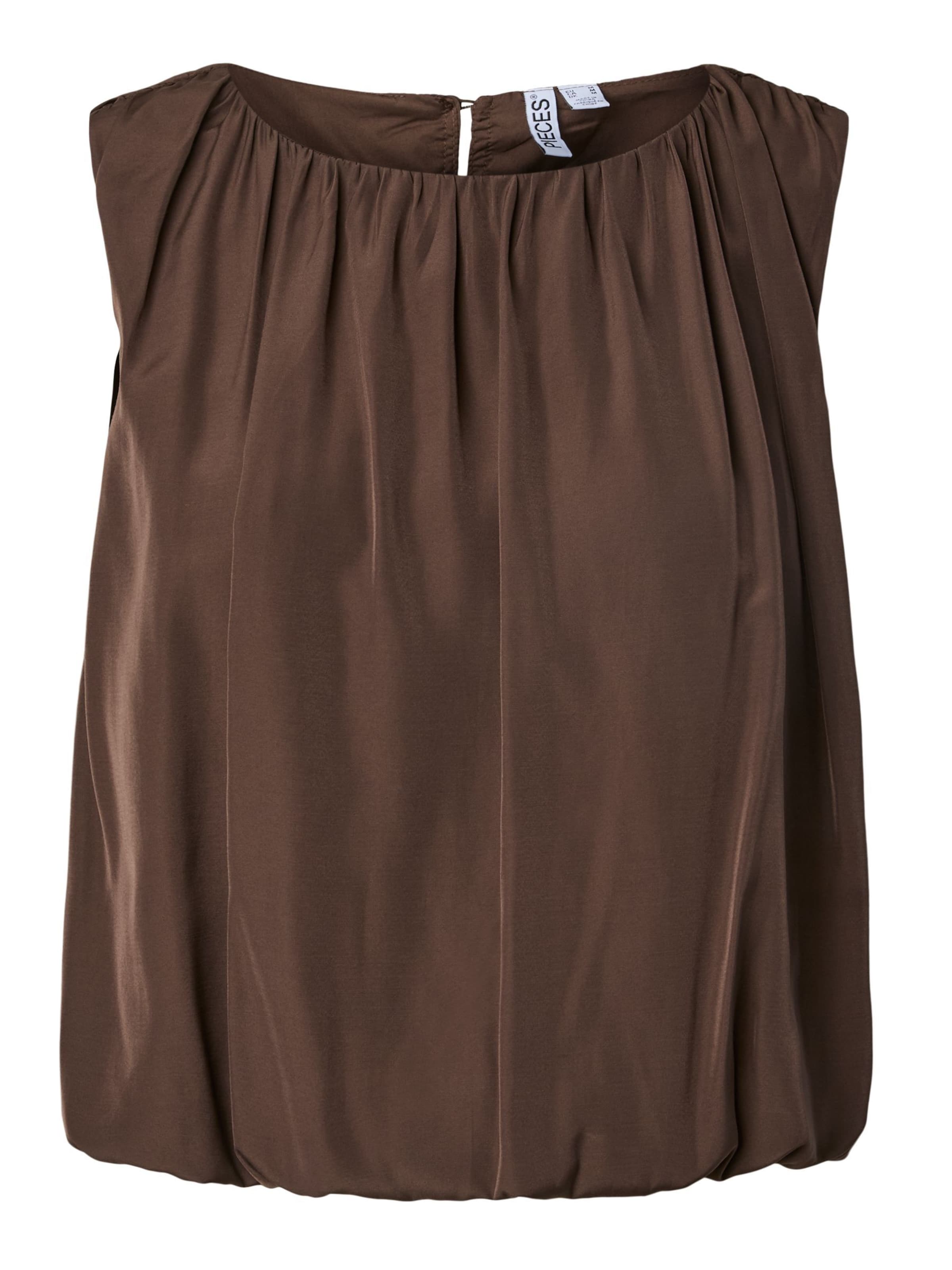 PIECES Top 'JILIA' in Brown: front