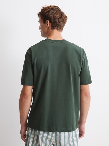 Marc O'Polo Pyjama kort ' Heavy Jersey ' in Groen