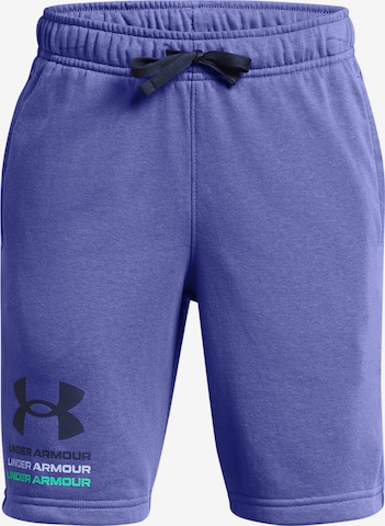UNDER ARMOUR Regular Urheiluhousut 'Rival' värissä sininen: etupuoli