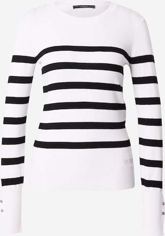 GUESS Sweater 'ELINOR' in White: front