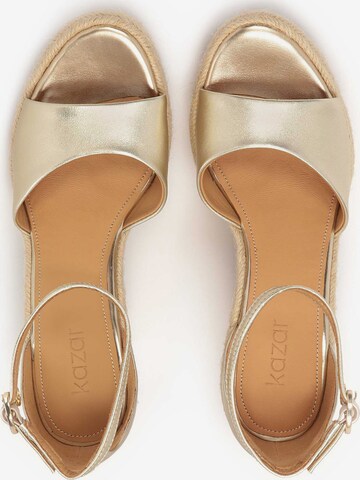 Kazar Sandals in Gold