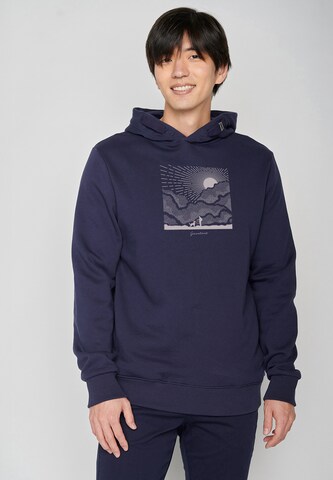 GREENBOMB Sweatshirt 'Nature Friends' in Blauw: voorkant
