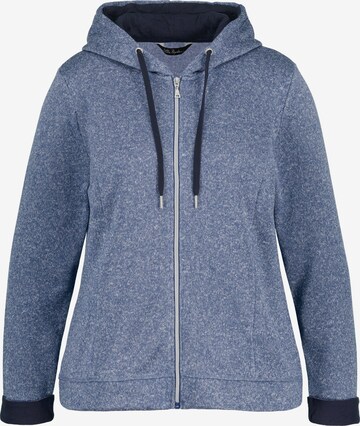 Ulla Popken Sweatjacke in Blau: predná strana