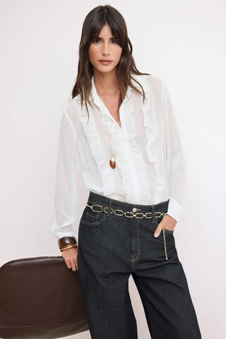 Trendyol - Blusa en blanco: frente