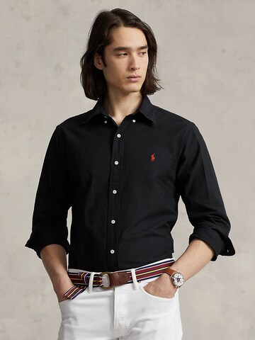 Coupe regular Chemise Polo Ralph Lauren en noir : devant