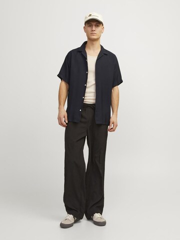 JACK & JONES Regular fit Button Up Shirt in Black