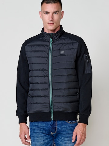 Veste mi-saison KOROSHI en noir : devant