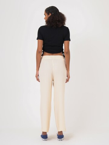 FRESHLIONS Loose fit Trousers 'Mila' in Beige