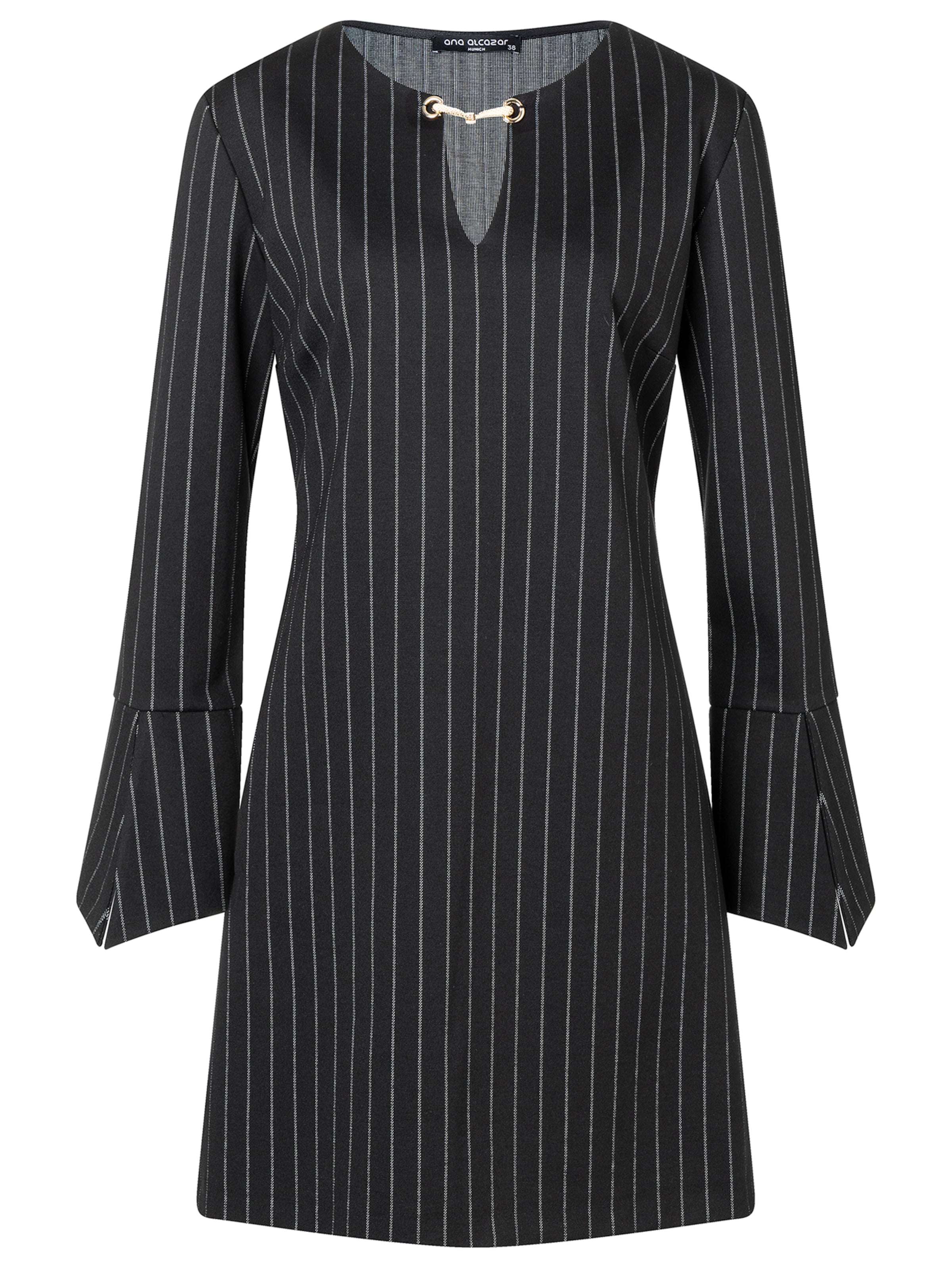 Ana Alcazar Kleid ' Solwa ' in Schwarz: Vorderseite