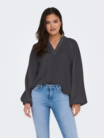 Camicia da donna 'ONLThyra' di ONLY in grigio: frontale