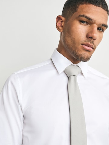 Next Regular fit Button Up Shirt in Grey