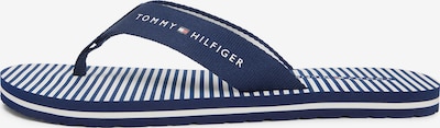 Šlepetės per pirštą 'ITHACA' iš TOMMY HILFIGER, spalva – tamsiai mėlyna / balta, Prekių apžvalga
