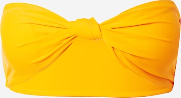 Misspap - Bandeau Top de biquíni em laranja: frente