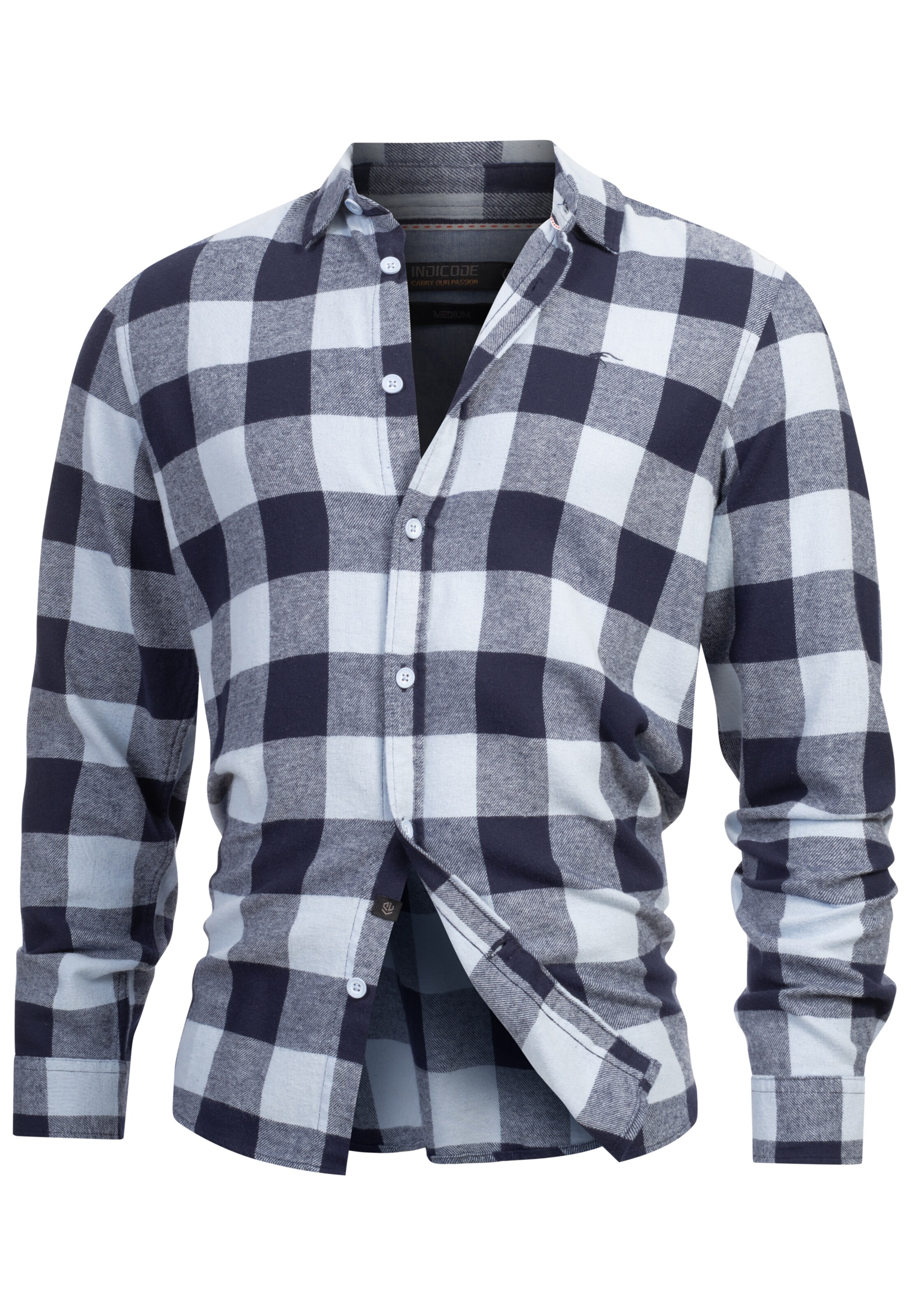 INDICODE JEANS Hemd in Blau: Vorderseite